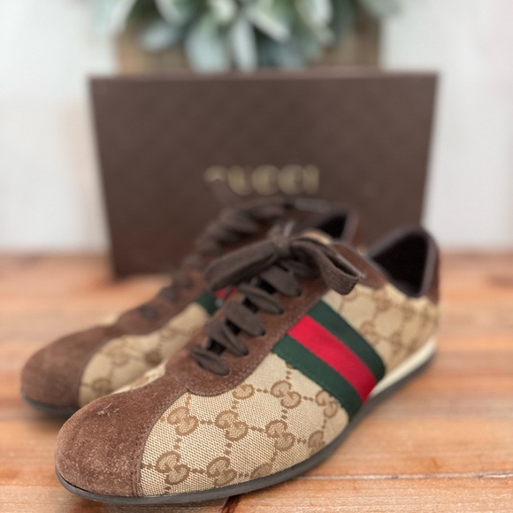 Gucci GG sneakers, Nylon and suede size 8 1/2 - Picture 14 of 15